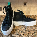 Converse  Chuck Lift 2X Platform  571675C Women 8 Black Turquoise‎ Sneakers Shoes Photo 0