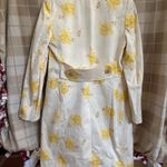 Banana Republic  Yellow Floral Trench Coat Photo 1