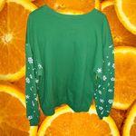 Wound Up  Falalalala Llama Green‎ Christmas/Holiday Ugly Sweatshirt Size L Photo 3
