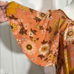 Alt Daly Chic Floral Dress in Peach, orange, brown, yellow floral Orange Size L Photo 6