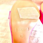 Top Moda  Women's Hot Pink Glossy Block Heels Photo 6