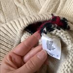 Brandy Melville  Nikki Heavy Wool Cable Knit Stripe Over Sized Sweater One Size Photo 2