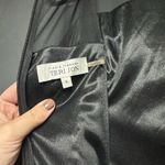 NWOT Teri Jon Rickie Freeman Mesh Floral Metallic Panel Sheath Dress 6 Black Photo 3