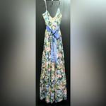 Badgley Mischka New! Badgley Mischka Sleeveless Floral Butterfly Belted Gown Sz 6 $860 Photo 9