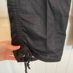 NWOT Bamboo Traders women’s black shimmery cinched‎ hem cargo pants size 10 Photo 3