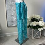 Bleu Rod Beattie Coastal Cool Long Chiffon Ruffle Pareo Cover Up Photo 3