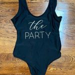 Etsy Bachelorette the party swim suit black large Photo 0