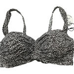 Coco reef  Underwire Bra Bikini Bandeau Top Size 32/34D Brown Animal Convertible Photo 0