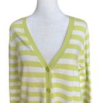 Pendleton Lime Green Striped Cardigan Photo 1