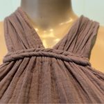 Crinkled gauze women’s 2 piece halter maxi dress Dusty Rose M Beachy coastal Size M Photo 9