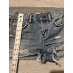 ALLSAINTS Womens Denim Shorts W26 Distressed Frayed Star Detail Blue Size 26 Photo 1