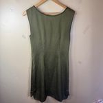 Tracy Reese New York Olive Green Dress Sleeveless Embellished Size 6 Shift Photo 5