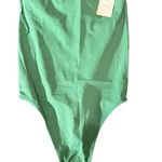Free People NWT  Green Strapless Thong Body Suit Size‎ M-L Photo 0