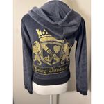 Juicy Couture Vintage Y2K  Velour Zip Up Sweatshirt Small Photo 4
