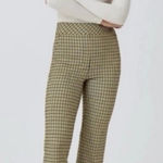 Spanx NWT $148  The Perfect Kick Flare Dijon Jacquard Plaid Ponte Crop Pants Photo 0