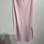 Urban Outfitters  Pink Satin Strapless Midi Dress Sz M Photo 3
