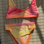 Dippin' Daisy's Dippin Daisy’s‎ Gorgeous Tie Dye Velvet Bikini Set Photo 0