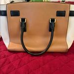 Michael Kors Hamilton Satchel
Purse Tan White Black Color Block
Lock & Key FOB Photo 4