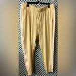 Adidas Light Yellow Joggers with White Stripes size 2X Photo 1
