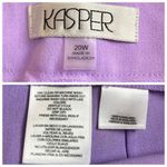 Kasper New Dress Pants Straight Leg Flat Front Purple Women’s Plus Size 20W Photo 6