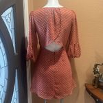 One Clothing  orange 3/4 sleeve open back dress Photo 3