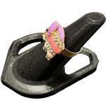 Boutique Adorable Elephant Ring 7.5 Adjustable Pastel Photo 2