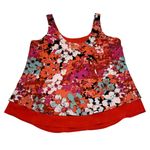 Romeo + Juliet Couture Romeo & Juliet Sleeveless Scoop Neck Flowy Floral Blouse Size S Bloomcore Summer Photo 4