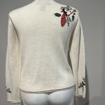 Tiara International Vintage 90s  Ugly Christmas Cream Sweater with ornaments Photo 4