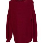 Free People All Mine Raspberry Red Oversized Alpaca Blend Sweater Womens Size XS Photo 2