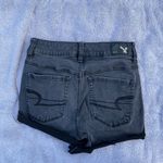 American Eagle Outfitters Black High Rise Shortie Cuffed Shorts Photo 8