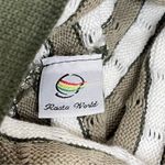 Vintage Rasta World Olive Green Knit Dreads Hat Cotton Dreadlock Made in Korea Photo 2