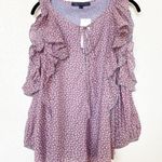 French Connection Elao Voile Cold Shoulder Top Size Small Photo 1