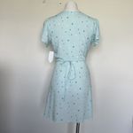 Abound  wrap mini dress XSMALL Blue short Sleeve Photo 4