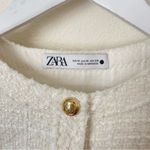 ZARA Blogger Favorite Short Structured Tweed Mini Dress in Ecru Photo 8