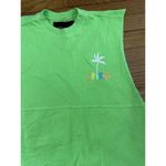 Spirit  Jersey Tank Top Sleeveless Women's Size XSmall Neon Green Summer 83 NEW Photo 4