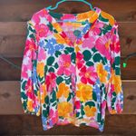 Sugar Lips  Kokomo Floral Martina Balloon Sleeve Button Down Blouse Small Photo 3