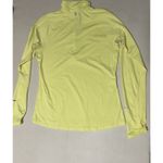 Nike  Running Dri Fit Element Shirt Womens M Long Sleeve Volt 1/4 Zip Pullover Photo 3