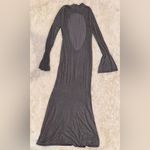 House Of CB NWOT  Sancha Open Back Long Sleeve Semisheer BodyCon Maxi Dress sz L Photo 3