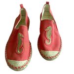 Crown & Ivy Women's Espadrilles Size 6 Pink Seahorse Slip-On Shoes Photo 0