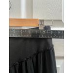 Free People Vintage Black Gold Bead Sequence Chiffon Overlay Mini Skirt Small Photo 10