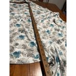 Cabernet Floral Teal Lightweight Cardigan 3X‎ Sweatshirt Ruffle Trim White Beige Photo 9