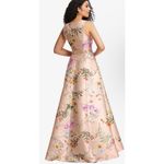 Alfred Sung NWT‎ Alfred SungFloral Corset Satin Gown Butterfly Botanica-Pink Sand Sz 14 $302 Photo 1