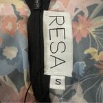 RESA Iris Floral Faux Wrap Mini Dress Black Multicolor Long Sleeve Size Small‎ Photo 8