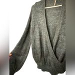 Free People  Green Sweater Karina Faux Wrap Pullover NWOT Photo 1