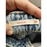 Levi's NWT Womens Size 32x32 Superlow Loose Light Wash Low-Rise Straight Jeans Photo 2