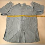 J Jill Tunic Top Toggle Buttons Light Wash Denim Asian Vintage Womens Size XS Blue Photo 4