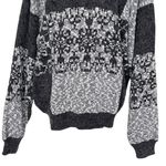 Vintage Nuovo Retro Grandpa Grandma Sweater Unisex Size XL Grunge Acrylic Gray Photo 6