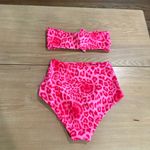 Mikoh  Lami Pink Leopard Print Bikini Set Size Small EUC‎ Photo 2