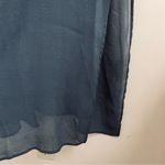 Eileen Fisher  Silk Crepe Sheer Tunic Dress Side Slits size M Photo 11