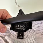 Talbots Talbot’s Heritage Dress Pant Trouser White Pinstripe Size 14 Office Formal NWOT Photo 6